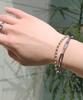 Acha Surgical Steel Clip & Ball Chain Layered Bracelet _ Silver
