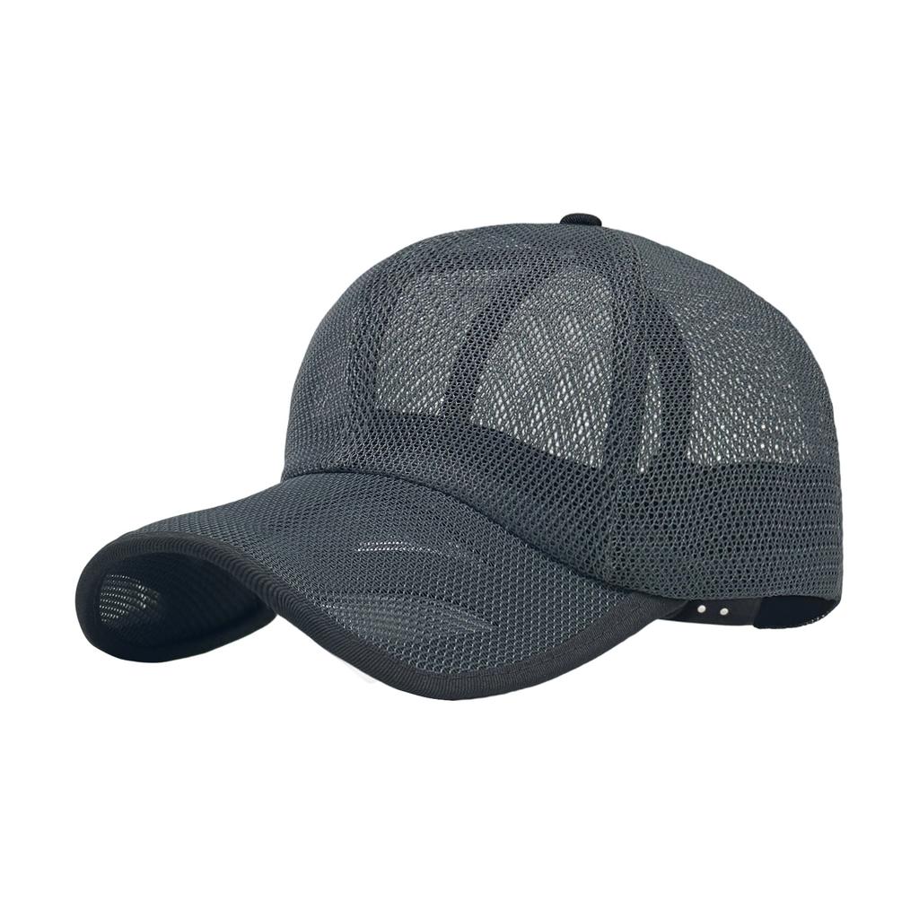 Cappellino estivo a rete traforata traspirante, Cappellino da baseball traspirante ricamato, Cappellino da baseball protettivo dal sole per viaggi all'aperto