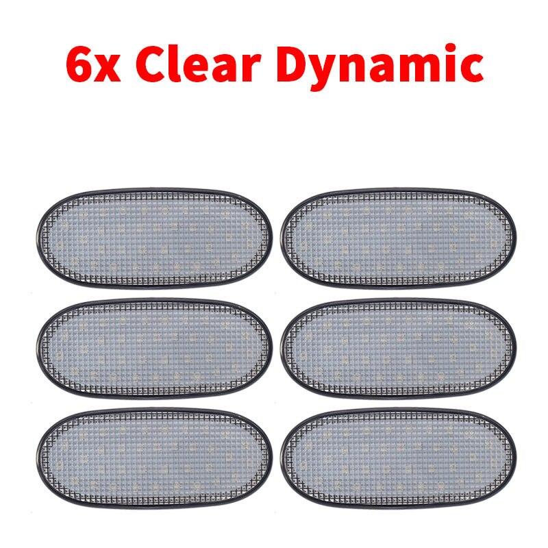 6pcs Dynamic LED Side Marker Light Side Repeater Lamp Turn Signal Light Panel Lamp For Volkswagen Crafter 2006 For Benz Sprinter W906