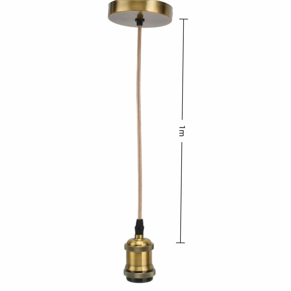 100-240V Vintage Pendant Light 1m Pendant Socket Easy Lamp Holder with Cord  Bedroom