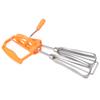 Egg Beater Stainless Steel Plastic Hand Crank Autorotation Effort Saving Manual Hand Mixer for Home Kitchen Cooking