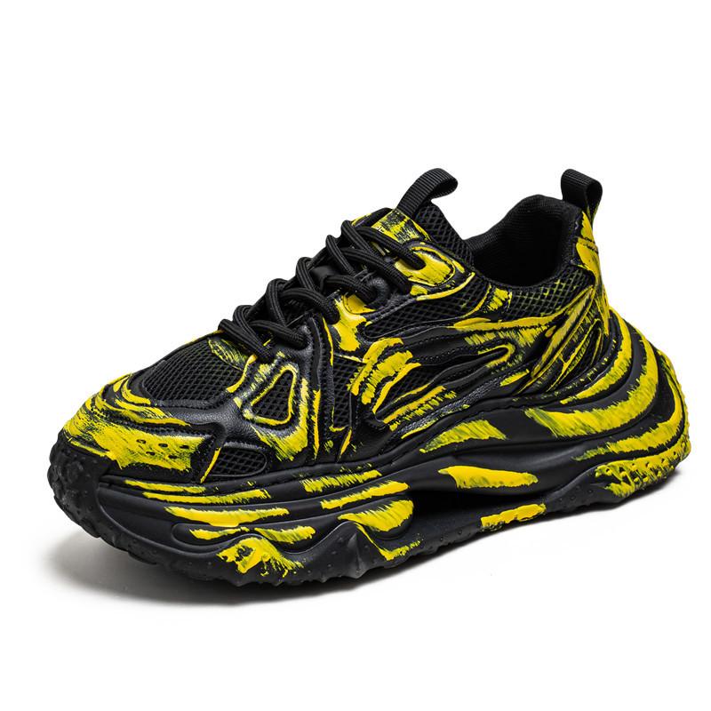 

мужские нишевые кроссовки на толстой подошве, весенне-осенние, увеличивающие рост, кроссовки для папы, мужская спортивная обувь, трендовая, персонализированная, уличная, повседневная, мужская обувь 44