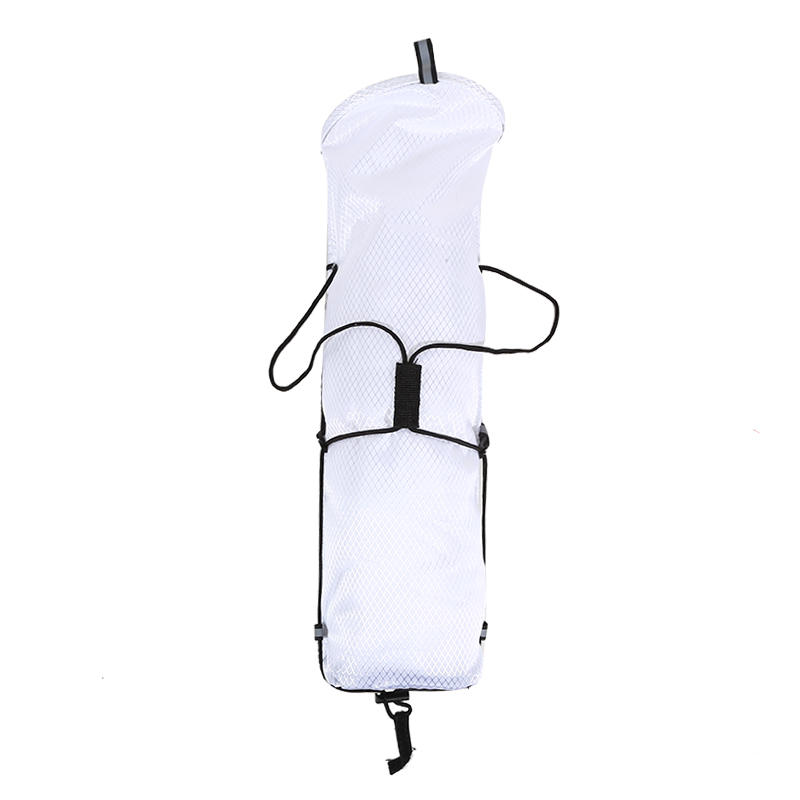 

1PC Outdoor Hiking Cane Storage Bag Off-road Backpack Horizontal Style and S Hook Type Hiking Equipment Cane Bag білий