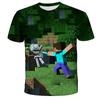 Boys T Shirt Minecraft 3D Printed Casual Summer Cute Boys Girls Building Blocks Cartoon T-shirt Popular Tops Inside Outside Mc