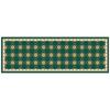 Kitchen Floor Mat Waterproof Non-slip Oil-proof Carpet Green Line Grid Rug Long Size Home Decoration Foot Mats Alfombra