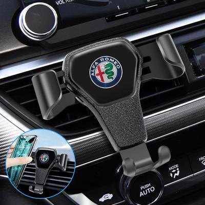 Car Vent Phone Holder Auto Interior Phone Fixed Bracket For Alfa Romeo 156 159 147 4C 8C 166 Giulia Giulietta Mito Stelvio