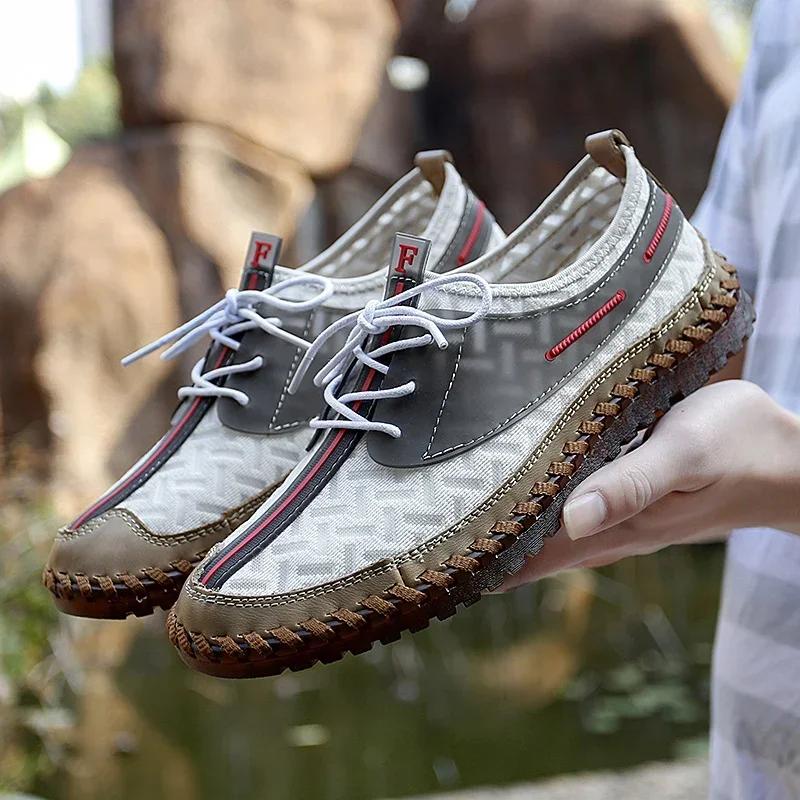 Men's Handcrafted Comfortable Flat Casual Leather Shoes Lightweight Design Perfect For Walk Work Traveling Shoes For All Seasons