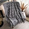 Imitation Cashmere Shawl Scarf Jacquard Fringed Spring And Summer Long Scarf Women'S Double-Sided Scarf Air Conditioner Large Shawl