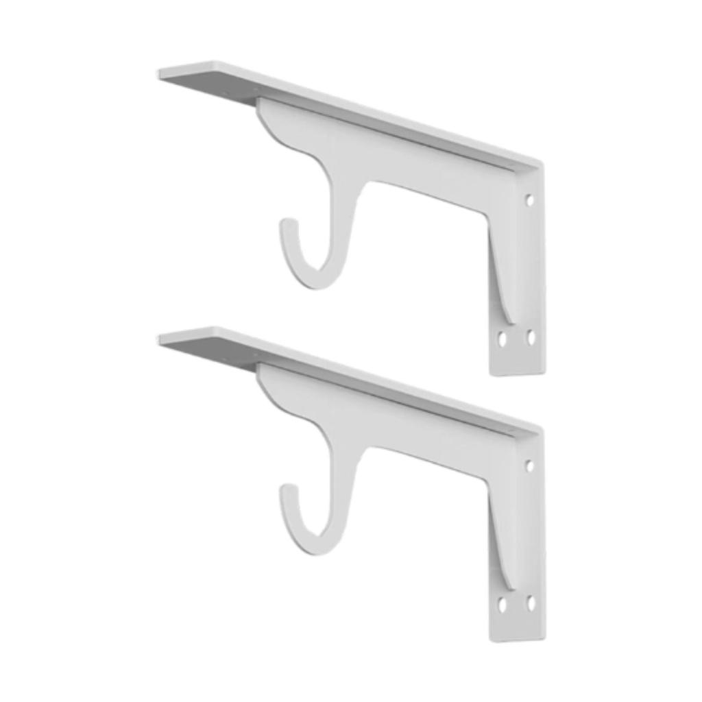 Closet Rod Holder Sturdy Wall Mounted Hanger Bracket for Backyard Room Table