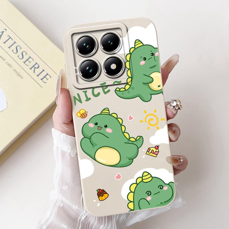 Cartoon Case For Xiaomi 14T Pro / 14T 5G Lens Protective Jelly Soft Silicone Cover For Xiaomi Mi14T 14TPro Phone Cases