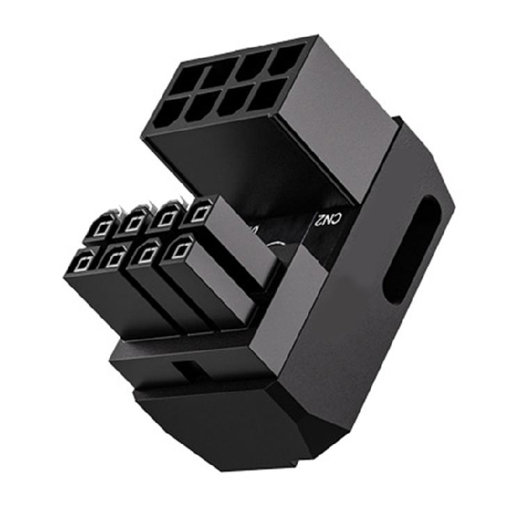 CPU 8Pin Power Connector Adapter 180 Degree Connector for Desktop Graphics Card Mainboard 8Pin Power Steering Connector