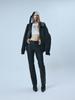SUNDAY FRUIT MARKET W) Vintage Leather Flare Pant Black