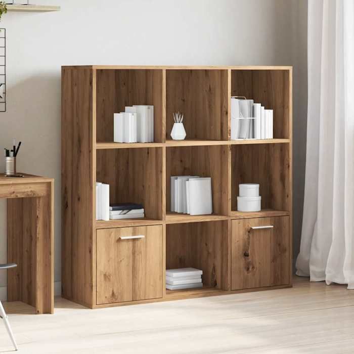 VidaXL Bookcase Artisan Oak 98x29x97.5 Cm Engineered Wood, Bookcase, Book Support, Bookshelf, 855967