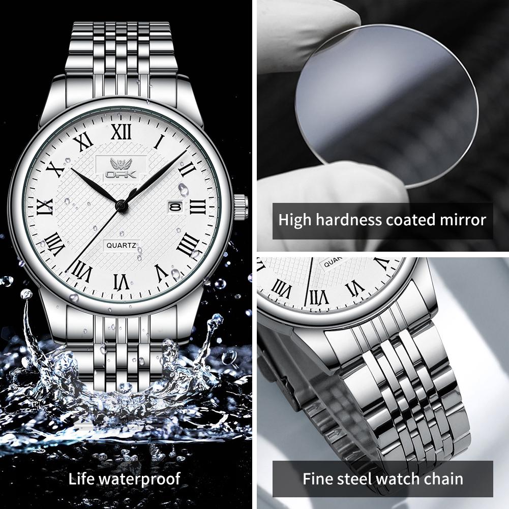 OPK brand watch Roman numeral waterproof men's watch men's 6007