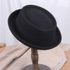 Autumn and Winter Retro Jazz Woolen Hat, European and American Street Fashion Versatile Men's and Women's British Curled Top Hat Tide