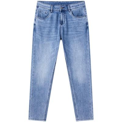 NVG YOUNG Men's Tencel Washed Tapered Denim Jeans