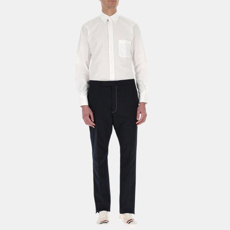 THOM BROWNE Rwb Detailed Long Sleeved Shirt Men's MWL010E-03113-100