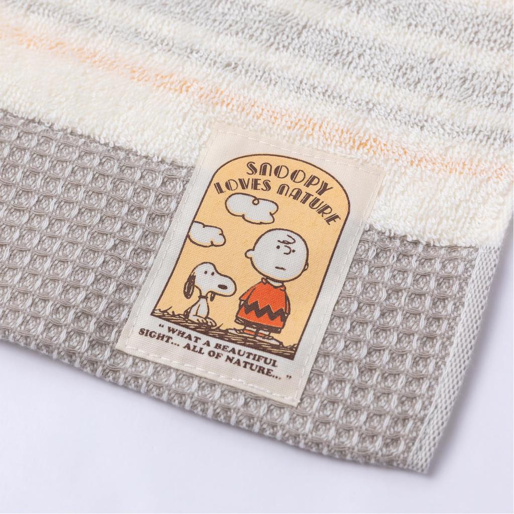 Nishikawa Snoopy Bath Organic Made In XT13286639 Towel, 60x120cm, Washable, 100% Cotton, Japan, Gray, PN3668TW,