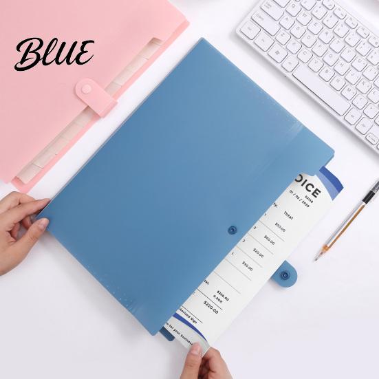 Study Supplies for School Expanding File Folder Waterproof PP A4 Letter Size Document Paper Storage Organizer Portable Receipt Organizer And Office