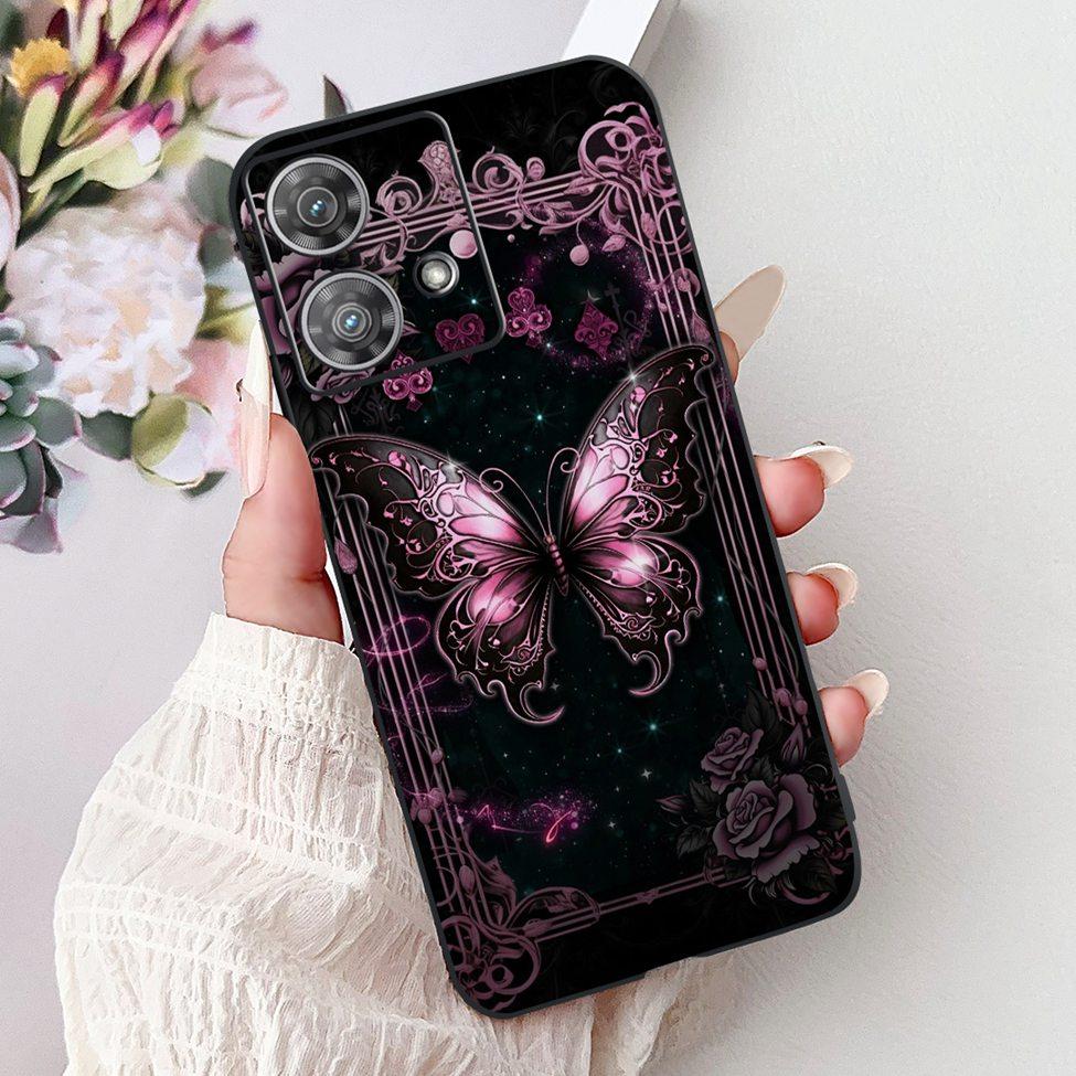 For Motorola Edge 40 Neo Case XT2307-1 Fashion Luxury Cute Cartoon Silicone Shockproof Bumper For Motorola Edge 40Neo Back Cover
