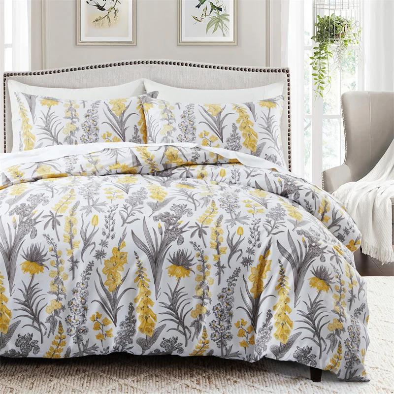 Comforter Abstract Geometric Full Queen Size Wave Pattern Bedding Set Farmhouse Comforter Microfiber Chevron