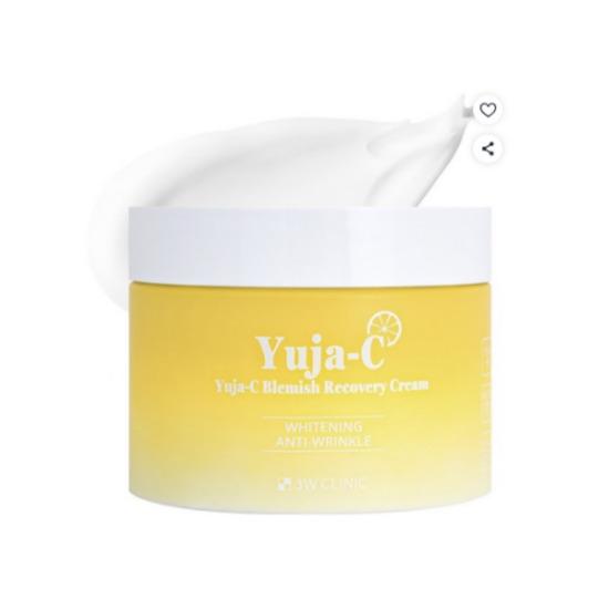 3W CLINIC Yuja Seed Blemish Recovery Cream Brightening Care 110g