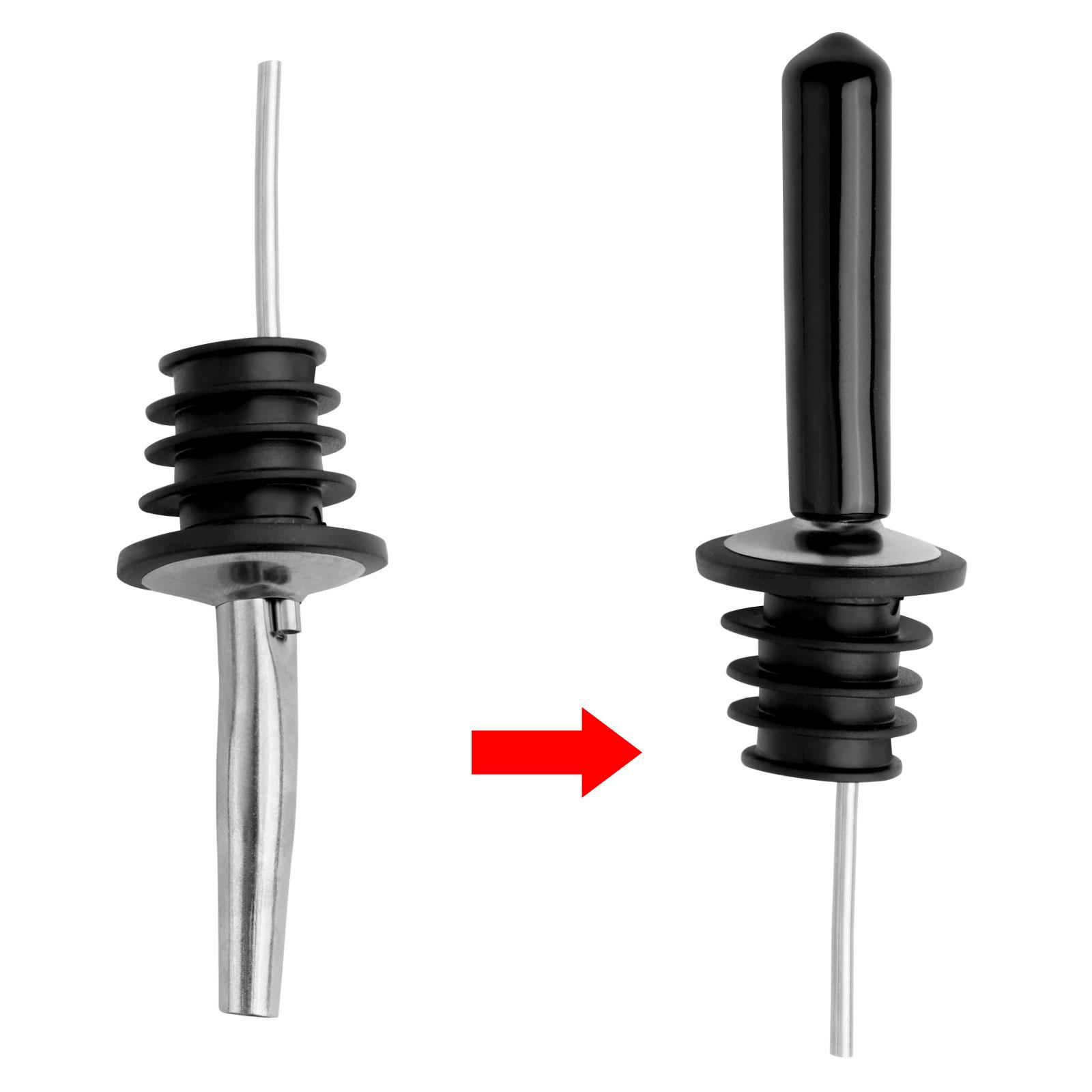 

Pour Spot Caps Pourer Covers Liquor Caps Bottle Spout Dust Protection чорний