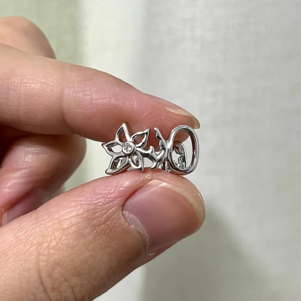 Gold Double Hollow Flower Grillz Silver Irregular Shape Tooth Grills Teeth Grillz Daily Wearable