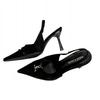 Elegant 2025 Black High-End Women's Pointed Toe High Heel Sandals