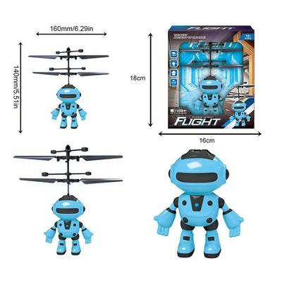 Mini Fly Robot Electronic Aircraft Suspension Toys Kid Xmas Gifts RC Airplane Infrared Induction USB Charging