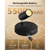 EZVALO Indoor Spotlights, Picture Lights for Wall, Uplights | 5500mAh Rechargeable Battery, with Remote, Mini, Wireless, Magnetic, Timer, 3 Color