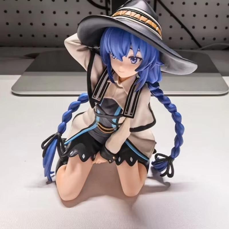 Heiß 9cm Mushoku Tensei II Arbeitslose Wiedergeburt Eris Greyrat Roxy Migurdia Kniende Pose Anime Figur Schreibtisch Dekor Sammlerstück Geschenk
