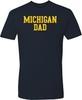 NCAA Basic Block Dad, Teamfarbe Premium Baumwolle T-Shirt, College, Universität