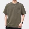 230g Heavy Retro Old Stone Grinding and Washing Craftsmanship Trendy Men's Round Neck T-shirt Short Sleeves