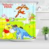 Winnie The Pooh Bathroom Decor Accessories Shower Curtain Sets Full Set Curtains For Waterproof Anime Home