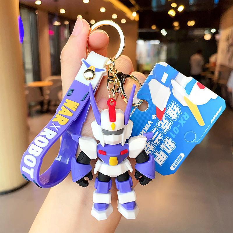 Cartoon Robot Playful Mech Warrior Keychain Cute And Colorful Bag Accessory Gifting For