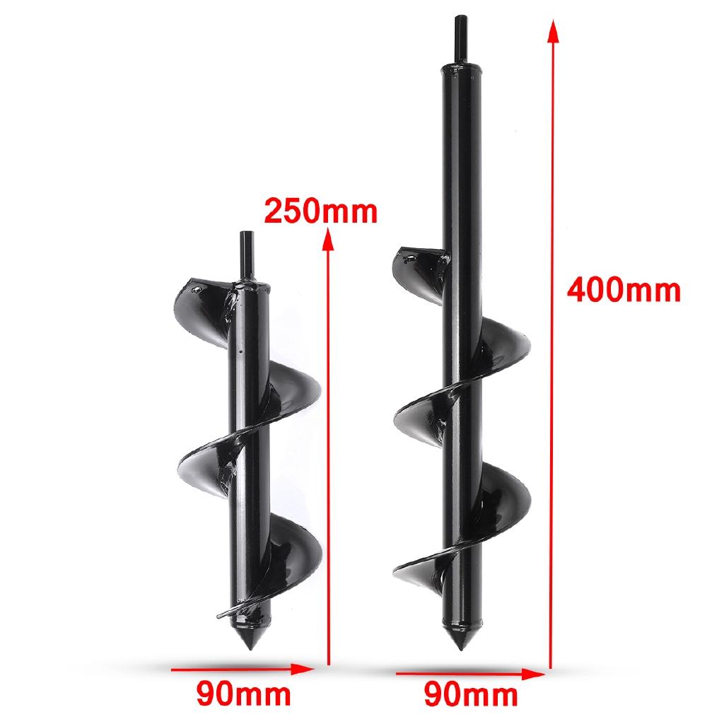 Erdbohrer für Garten und Garten, 250 x 90 mm