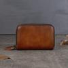 New Genuine Pickup Bag with Soft Cowhide Accordion Coin Purse, Large Capacity, Multiple Card Slots, Women's Card Clip, Double-layer ID Card Holder