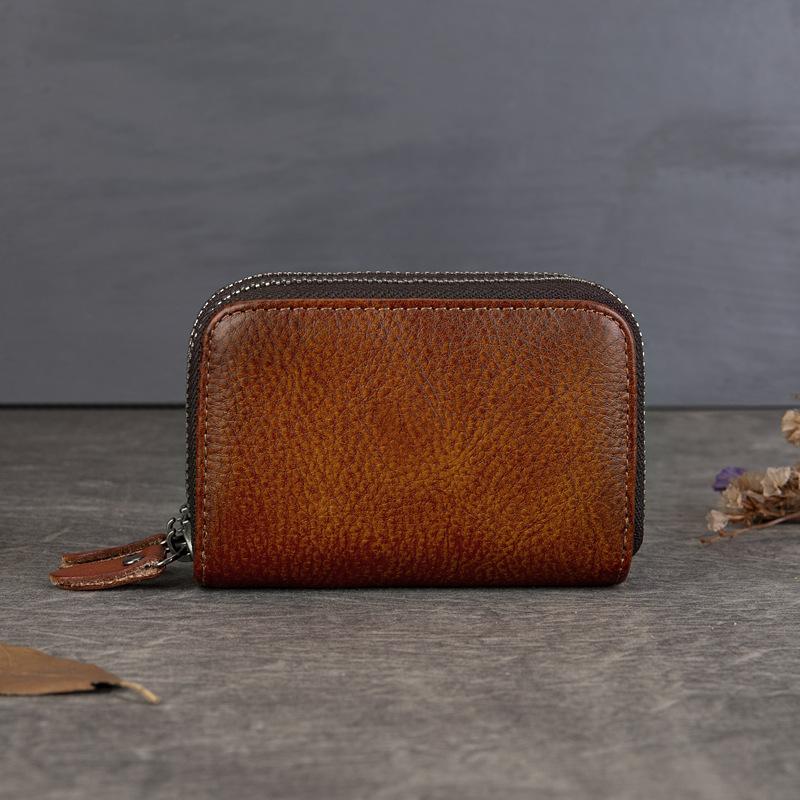 

New Genuine Pickup Bag with Soft Cowhide Accordion Coin Purse, Large Capacity, Multiple Card Slots, Women s Card Clip, Double-layer ID Card Holder коричневый