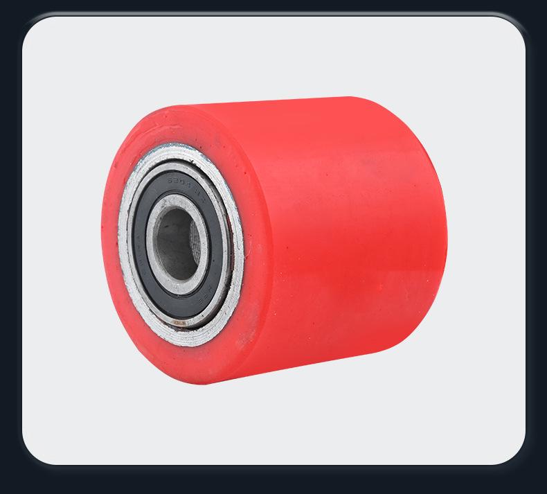Silent Heavy Duty PU Forklift Wheel with Iron Core for Hand Pallet Trucks