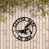 Personalized Metal Wall Art Lizard Custom Name Sign House Number Indoor Outdoor Garden Decor Sculpture