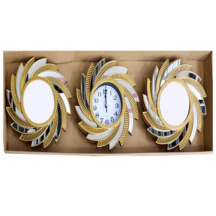 Living Room Wall Clock Home Table Sofa Background Wall Clock Modern Minimalist Abstract Art Wall Clock Triple Wall Clock