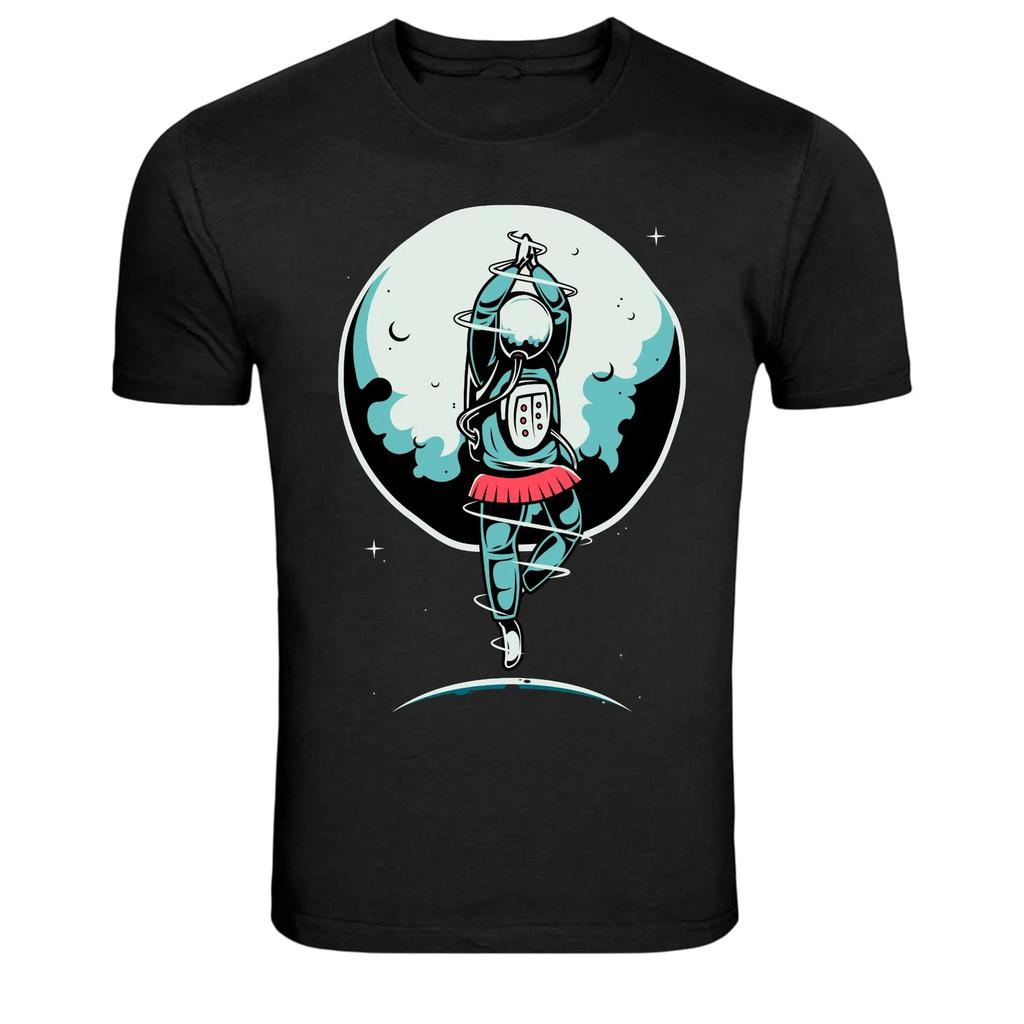 Astronaut Ballet Moon Space Dancer Graphic T-Shirt
