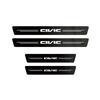5Pcs Carbon Fiber Car Door Sill Sticker Auto Threshold For Honda Civci FIT CRV Accord Jazz HRV Dio Stepwgn Prelude Insight