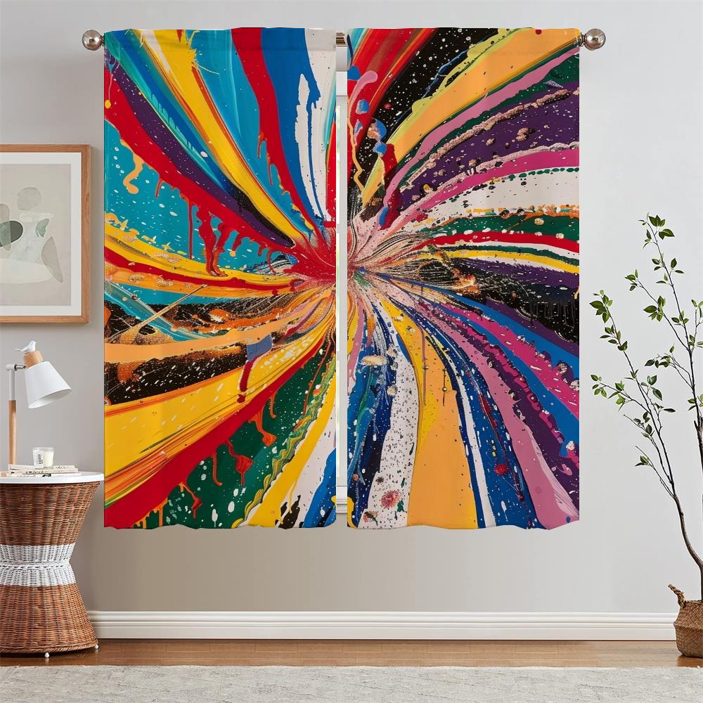 

Марк Гротьян Щупальца для кухонных занавесок Подхваты для штор в спальню Шторы из 2 предметов Затемняющие шторы для гостиной Перегородка Кудри W50xH70cmx2pcs-CL