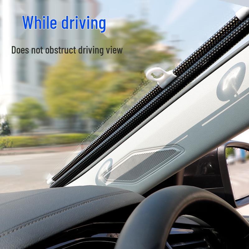 Automatic Retractable Car Windshield Sunshade and Heat Insulation Curtain