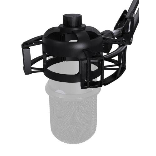 Etour Hyperx SoloCast Compatible Microphone Shock Mount with Pop Filter, Noise Reduction, 1/4" & 3/8" Screw Adapters, 2-Year Manufacturer's Warranty,
