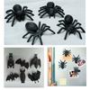 4/6PCS 3D Bat Refrigerator Sticker Bat Spider Trick Props Spider Magnetic Decals  Haunted House