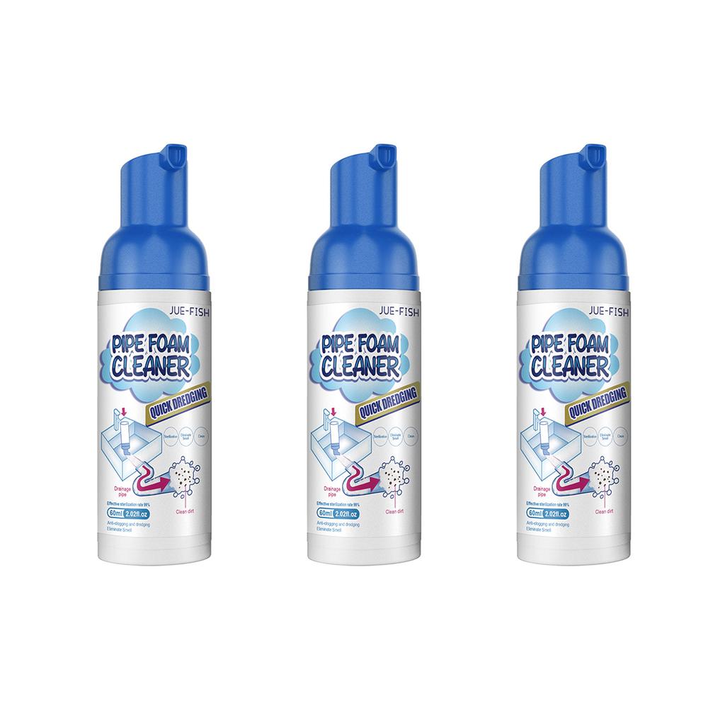 60ml Pipe Foam Cleaner Dredge Deodorant Kitchen Drain Tub Odor Remover Agent Powerful Deep Cleaning Sink And Drain Cleaner