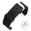Silicone Rubber 23MM Black Strap Special for Swatch Watch YOS440 449 401G 447 448 IRONY Sports Waterproof Wristband Bracelet